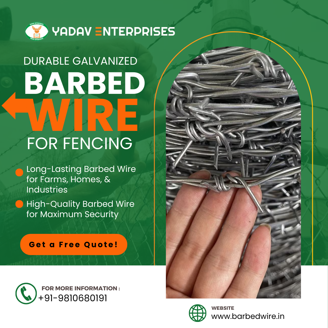 Durable Galvanized Barbed Wire for Fencing