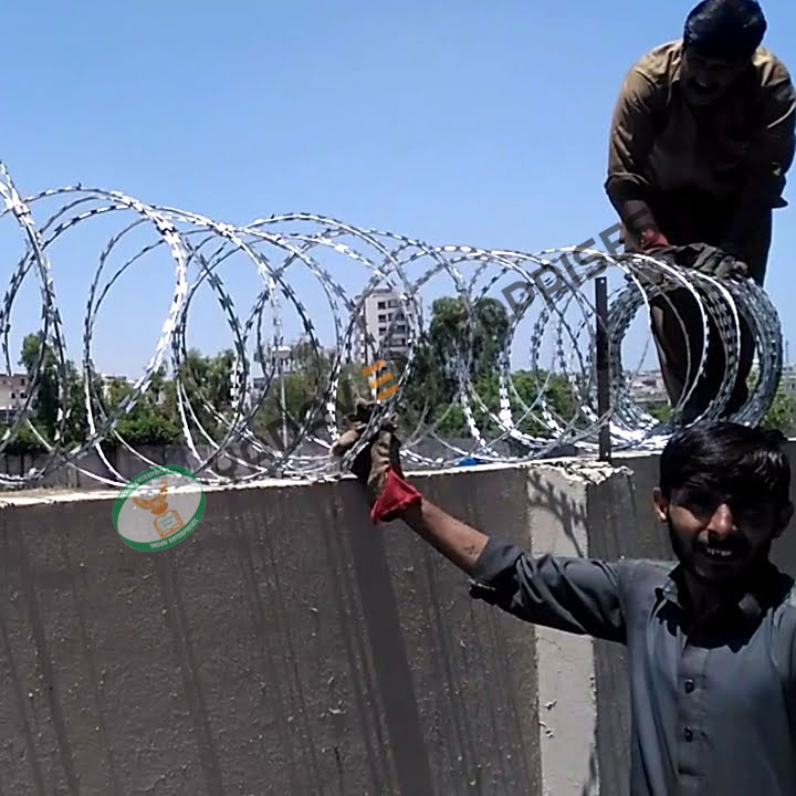 Installation of Barbed Wire